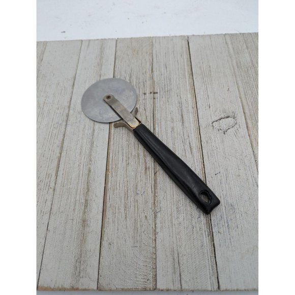 Ekco Pizza Cutter #7 Blade 2 5/8" Diameter 8" USA Stainless Steel Black - Picture 4 of 6